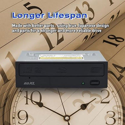 Digital Pioneer BDR-209MBK BDXL Blu-ray SATA 16x Internal Writer DVD CD Burner BD Drive with BDXL Burning Capabilities (Bulk)