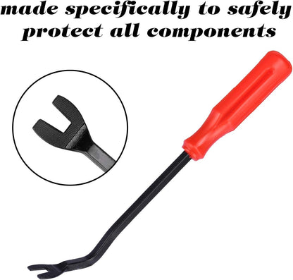 Plastic Fastener Remover Clip Removal Tool, Door Panel (Upholstery) Remover Tool for Automotive Audio Equipment, Door Panels, Trim Panels, Window Trim, Emblems, Plastic and Metal Clips