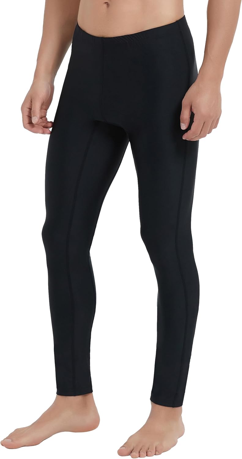 Ubestyle UPF 50+ Men's Active Surfing Water Leggings Swim Pants Swim Tights Beach Pants Sun Protective.