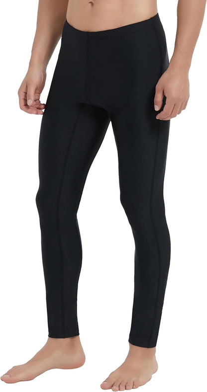 Ubestyle UPF 50+ Men's Active Surfing Water Leggings Swim Pants Swim Tights Beach Pants Sun Protective.