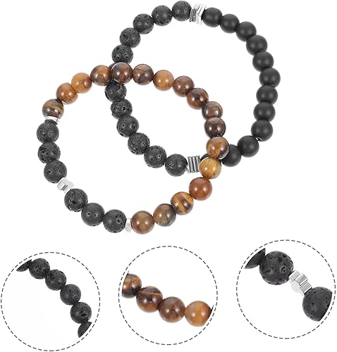 Fashionable Mens Cuff Bracelet Cross Decor Wrist Decor Bracelet Set for Men for Festivals