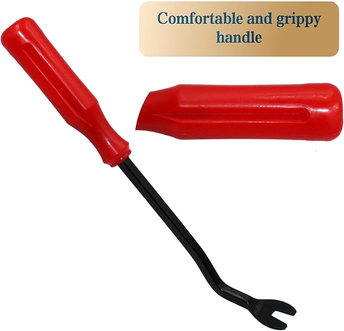 Plastic Fastener Remover Clip Removal Tool for Auto Trim, Door Panel, Molding, Dash AudioRadio, Upholstery Clip and Fastener Non-Scratch Nylon Fiber Design