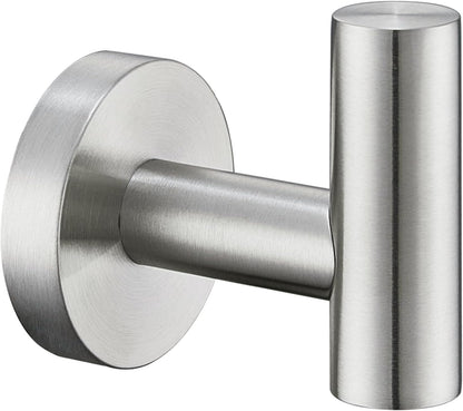 Angle Simple SUS304 Stainless Steel Robe & Towel Hook, Brushed Nickel