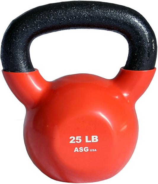 Ader Vinyl Coated Durable Kettlebells 25LB-50LB