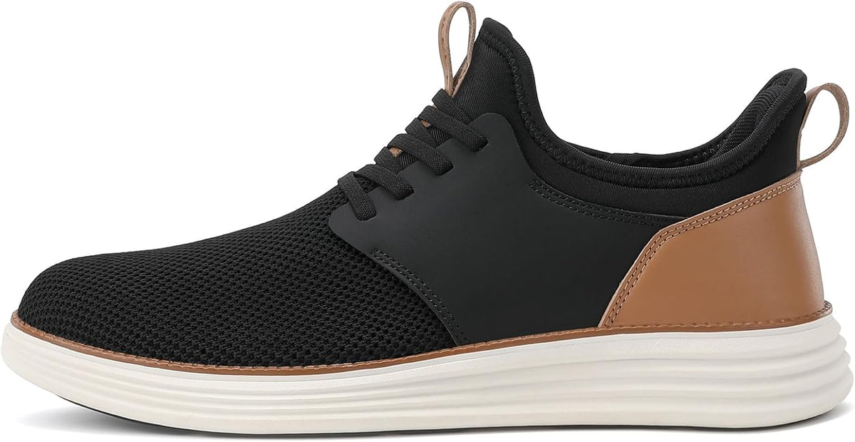 VILOCY Mens Slip On Casual Dress Shoes Hands Free Fashion Sneakers Mesh Tennis Walking Work Shoes Comfortable Breathable Lightweight Non Slip