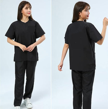 Gliitatu Dog Grooming Smock Barber Jackets for Women Men Professional Pet Groomer Smock Cosmetologist Barber Smock (M)