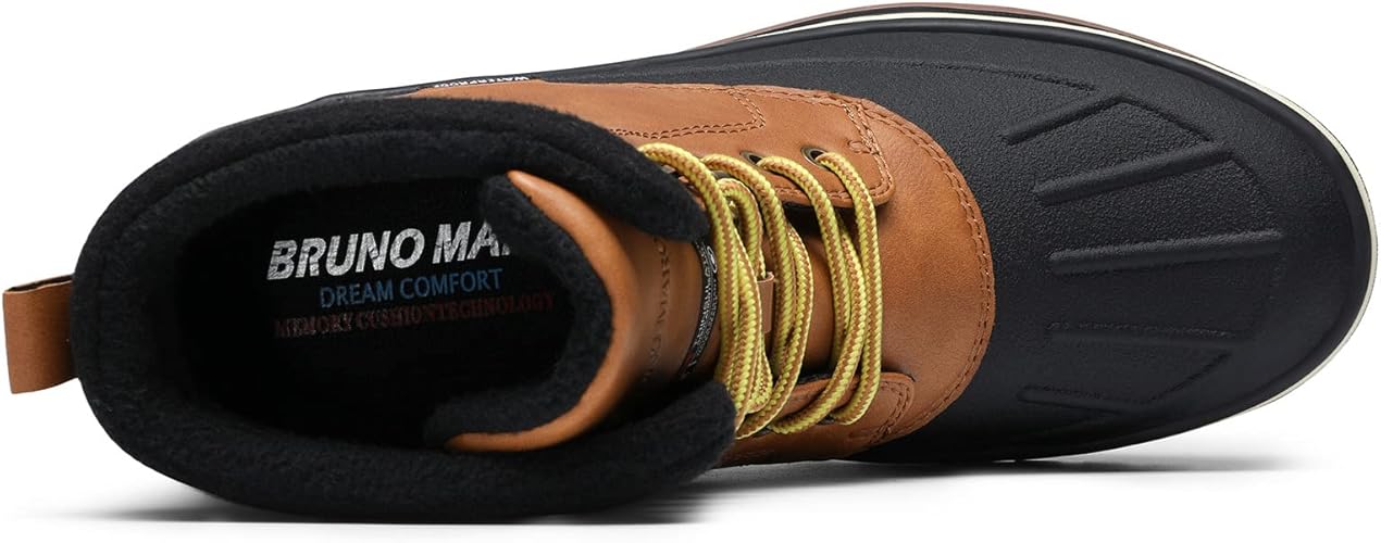 Bruno Marc Men's Insulated Waterproof Snow Boots Warm Fur Lined Outdoor Winter Boot