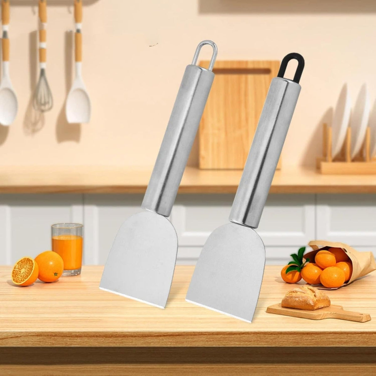 6" Scraper, Remove stubborn dirt, multi-functional cleaning, universal oil-stained degumming pot bottom, fine passivation knife edge