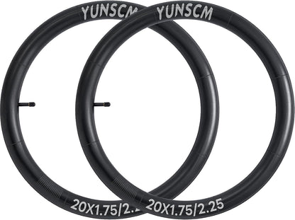 1-PCS 20" Heavy Duty Bike Tubes 20x1.75/1.95/2.125/2.25 AV Schrader Valve (45/57-406) 20" Bicycle Tube Compatible with 20 x 1.75 20x1.95 20x2.0 20x2.10 20x2.125 20x2.20 20x2.25 Tire Tubes (Single tire only)