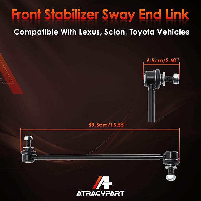 Sway Bar End Link Front Stabilizer Bar Link Compatible With 2010-2019 Lexus CT200h HS250h NX200t NX300h, 2008-2016 Scion iM tC xB, 2006-2018 Toyota Corolla iM Prius RAV4, 2pc K750043