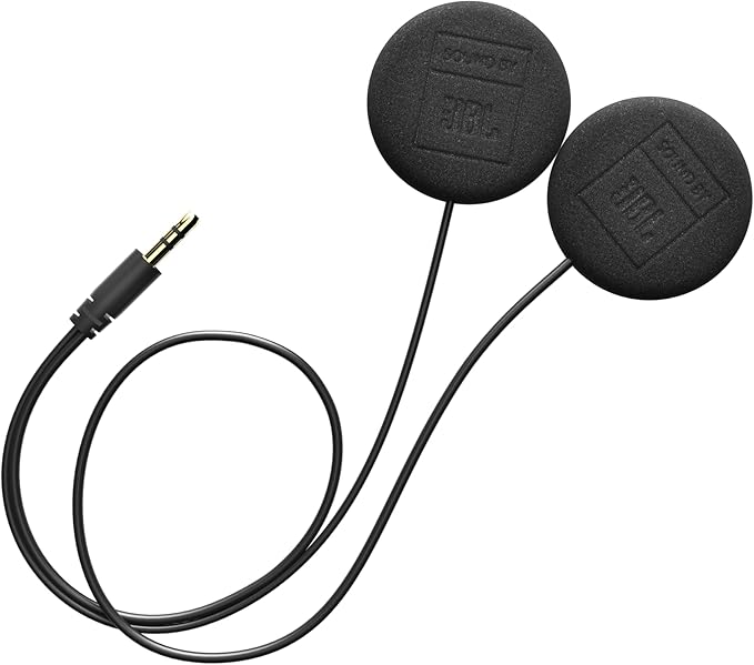 Cardo 1.772" Audio Set, Works with Most Helmet Communicators (Single Pack), Black