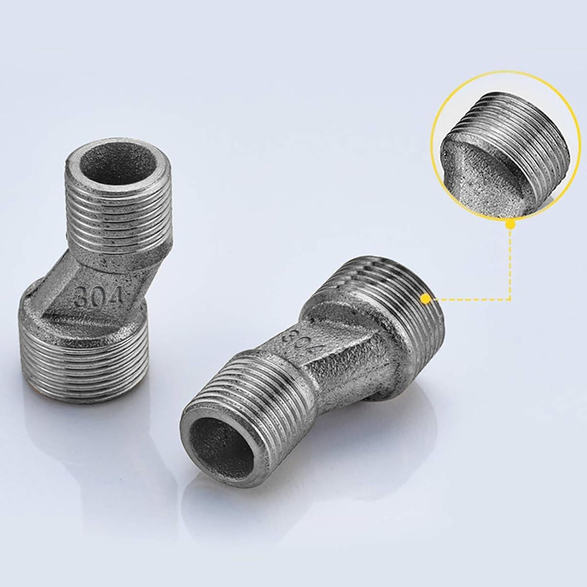 gotonovo 304 Stainless Steel Adapter for Shower Faucet Install Kit Adjustable Installation Swing Arms Adjust Hot Water Pipe and Cold Water Pipe Distance