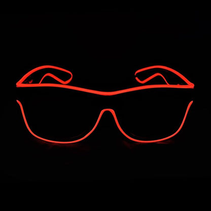 Aquat Light up EL Wire Neon Rave Glasses Glow Flashing LED Sunglasses Costumes for Party, EDM, Halloween RB01