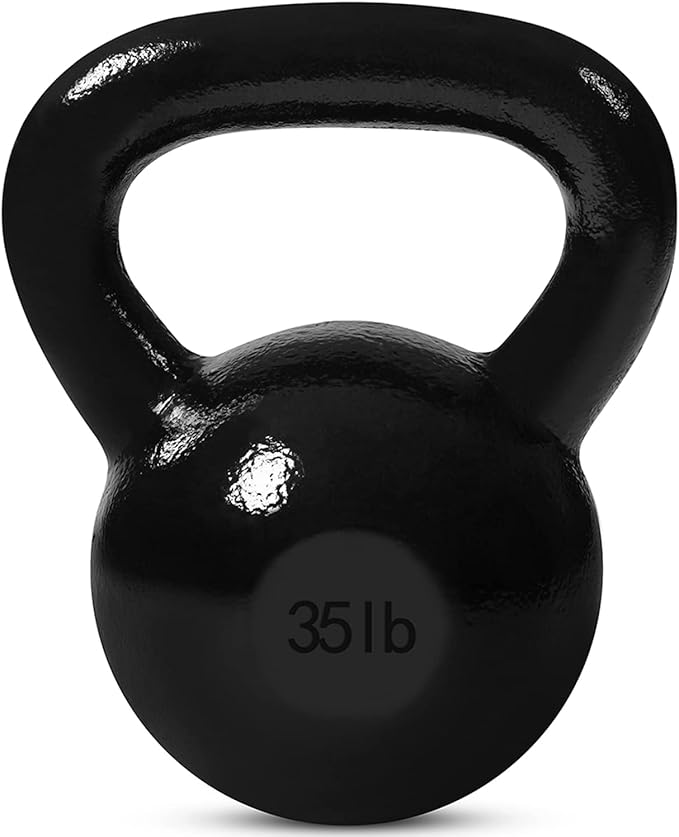 JFIT Kettlebell Weights Cast Iron -5-60lbs Weight Options - Ballistic Exercise, Core Strength, Functional Fitness, Weight Training Set - Free Weight, Equipment Accessories