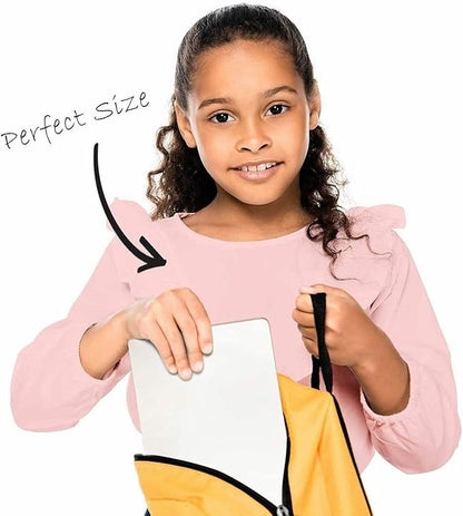 Scribbledo 12 Small White Board Dry Erase Boards Classroom Pack Mini White Boards 9"x12Au Double Sided Personal Whiteboards for Students Teachers School Supplies Lapboards Mini Whiteboard Erasers Incl