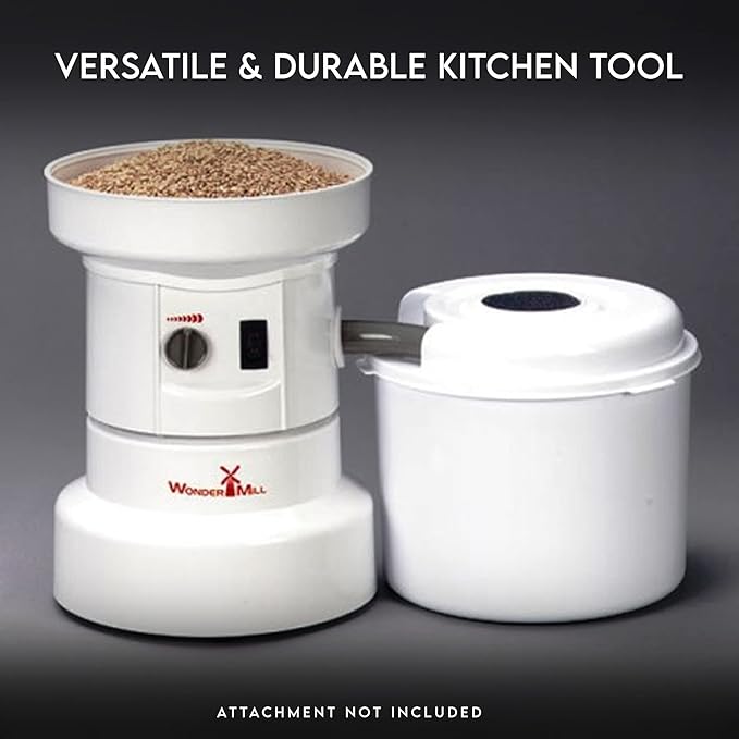 Wondermill Complete Canister Assembly: Upgrade Your WonderMill with Complete Canister Assembly - Includes Canister, Flour Tube Lid, Cyclo Cup, and Filter