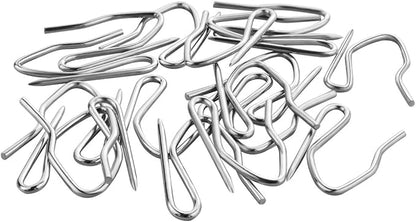 58 Pcs Metal Curtain Hooks, Nydotd Silver Rustproof Stainless Steel Plated Nickel Hooks Heavy-Duty Offset Pin-On Drapery Hooks for Window Curtain, Door Curtain and Shower Curtain(1.2" x 1")