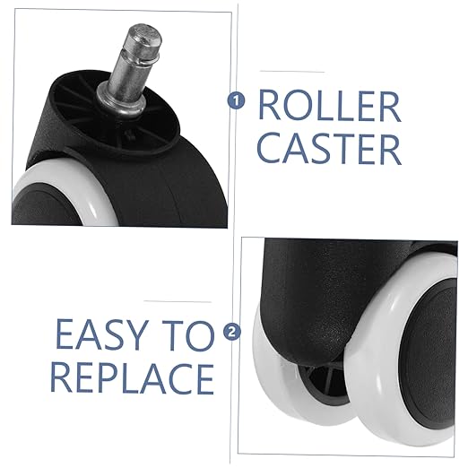 ARTIBETTER 4Pcs Office Chair Caster Wheels Swivel Rolling Chair Replacement Casters for Office Barber Chairs Stylish Design Optimal Stability Rotation