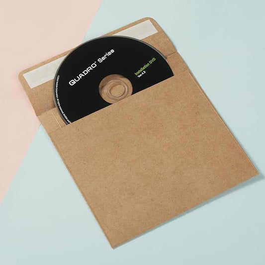 50 Pack Colorful 6 x 6 Envelopes Square Envelopes Self Seal for Wedding, Party Invitations, Greeting Cards, Announcements, Photos, CDDVD Sleeves (Brown)