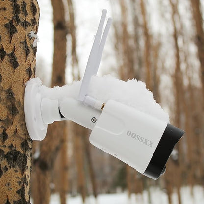 (90 Days Storage) 2-Way Audio 5.5MP 2 Antend Outdoor Security Wireless Camera System WiFi Video Surveillance