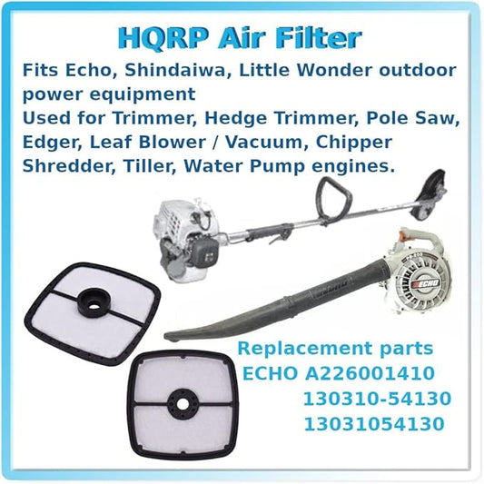 HQRP Filter compatible with Echo ES-210 ES-211 ES-250 ES-252 ES-2000 ES-2100 ES-2400 crusher, compatible with Echo EDR-260 motor drill