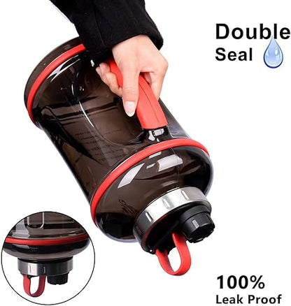 0.9 Gallon Water Bottle Sports Water Jugs Robust 108oz Large Reusable Water Bottles Leak Proof Motivational Plastic Drinking Container for Sport Travel Camping Outdoor