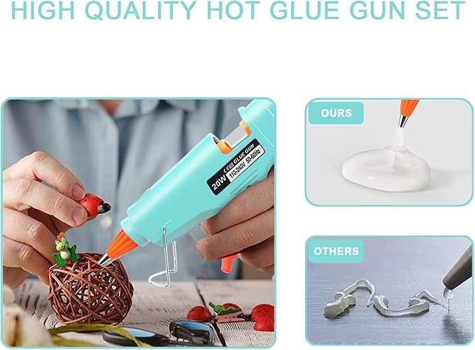 Hot Glue Gun Kit Mini: Mini Hot Glue Guns Kit with 30 Sticks Melt Glue Gun Craft for School DIY Arts Home Quick Repairs Multi-application
