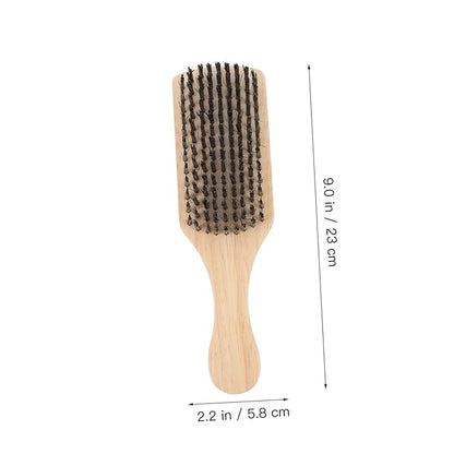 NOLITOY Salon Quality Beard Brush Men's Beard Cleaning Boar Bristle Facial Care Tool