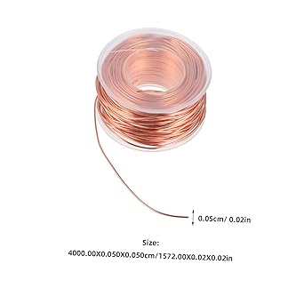 Electroculture Copper Wire for Gardening 18 Gauge 131ft40m Lightweight Easy to Handle DIY Craft Copper Wire