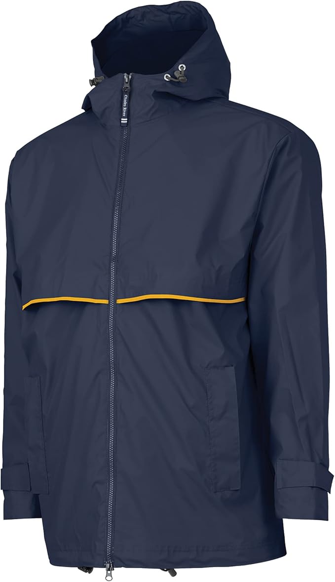 Charles River Men's New Englander Waterproof Rain Jacket (Reg & Ext Sizes)