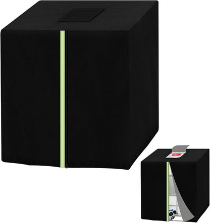 IBC Tote Cover for 275 Gallon (1000L), Outdoor IBC Ton Barrel Cover,Rain Barrel Cover,Water Tank Protective Covers, Waterproof ,420D Oxford Black, 47.345.739.4inch