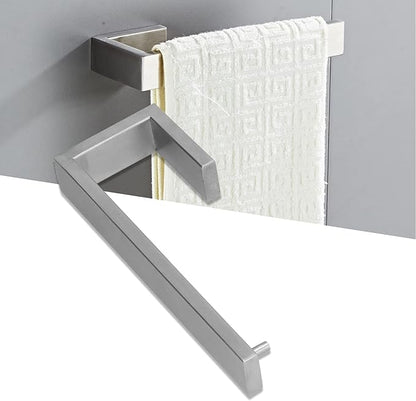 304 Stainless Steel Towel Rack | Bathroom Towel Holder with Protective Coating | Wall Mounted Hand Towel Rack for Bathroom/Kitchen/Laundry Room | Brushed Finish, Simple to
