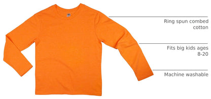 Big Kid's (Youth) Long Sleeve T-Shirt https.