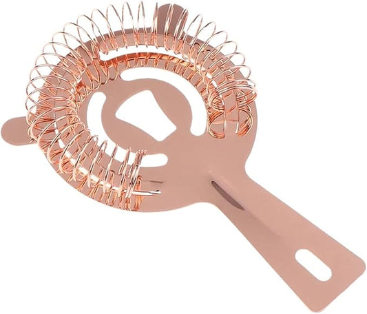 Bar Strainer 10pcs Stainless Steel Cocktail Shaker Bar Ice Strainer Wire Mixed Drink Bartender Professional Tool Bar Accessories for Home Bar  Professional Bar(Rose Gold A)