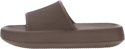 BRONAX Pillow Slippers for Women and Men | House Slides Shower Sandals | Cushioned Thick Sole