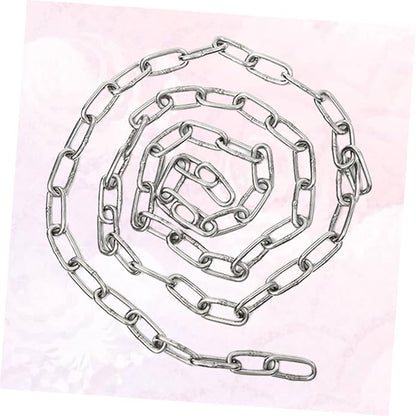 304 Steel Pet Leash Chain Industrial Metal Bearing Chain 4mm Thick Corrosion-proof 2m Length