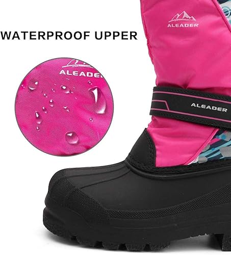 ALEADER Kid's Outdoor Snow Boots Insulated Boys Girls Waterproof Winter Boots (Little Kid/Big Kid)