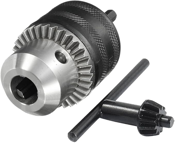 1.5-13mm Capacity Drill Chuck, 1/2-20UNF Mount Impact Driver Bits Chuck Conversion 1/4" Hex Shank Quick Connect Change Adapter Converter with Chuck Key