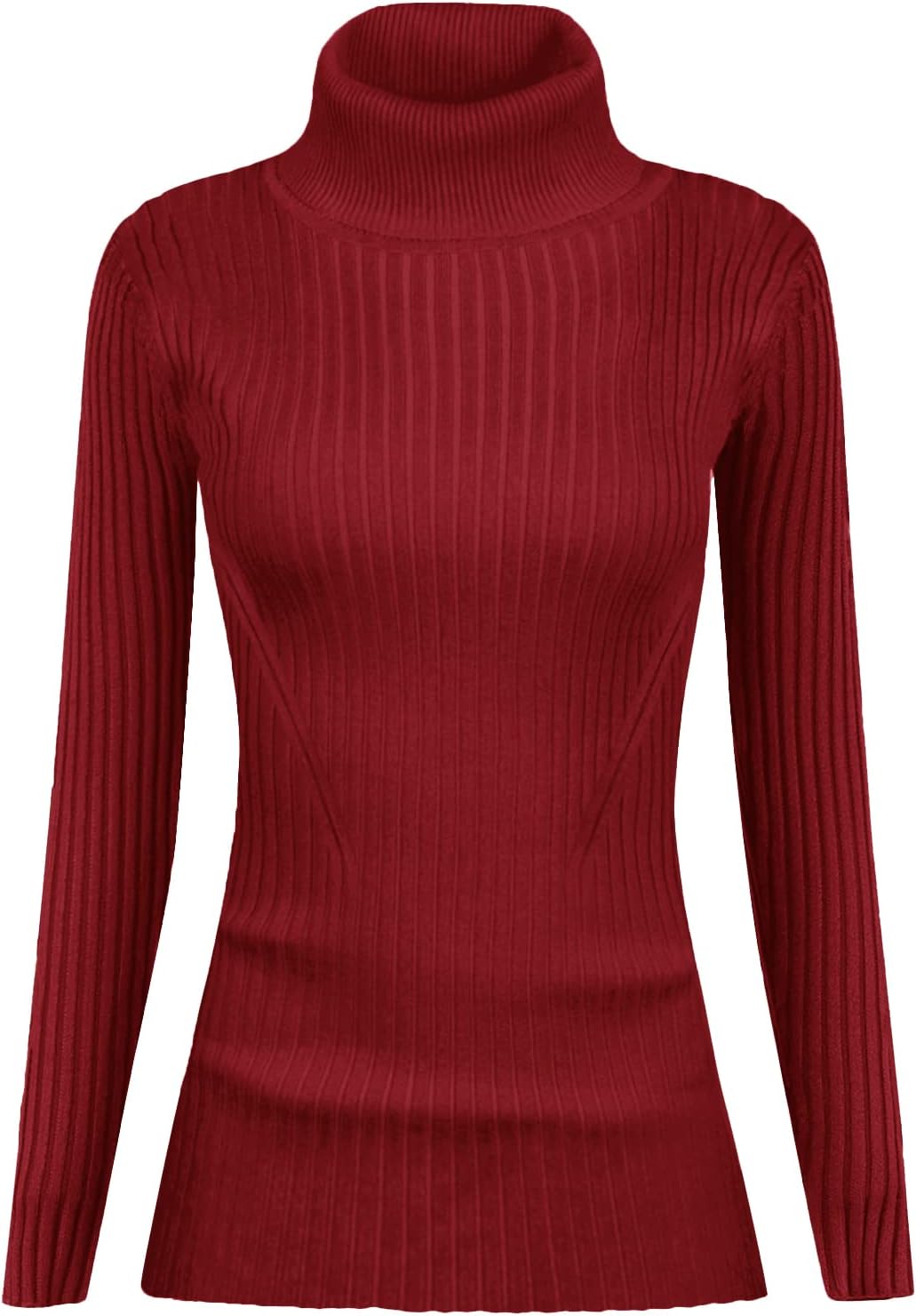 v28 Turtleneck Ribbed Sweaters for Women Cute Sexy Knitted Warm Fitted Sweater.