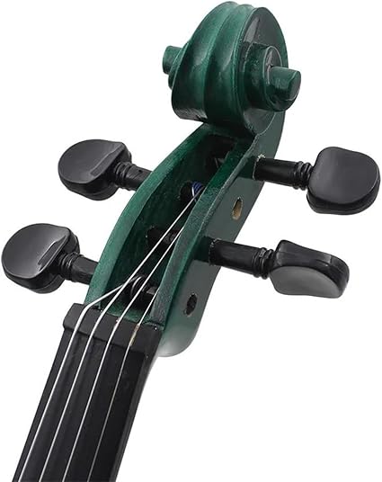 Violin Kit Violin Professional 44 Beginners Green Violin With CaseBowBridgesTunerMuteStrings Accessories Sets(Violin)