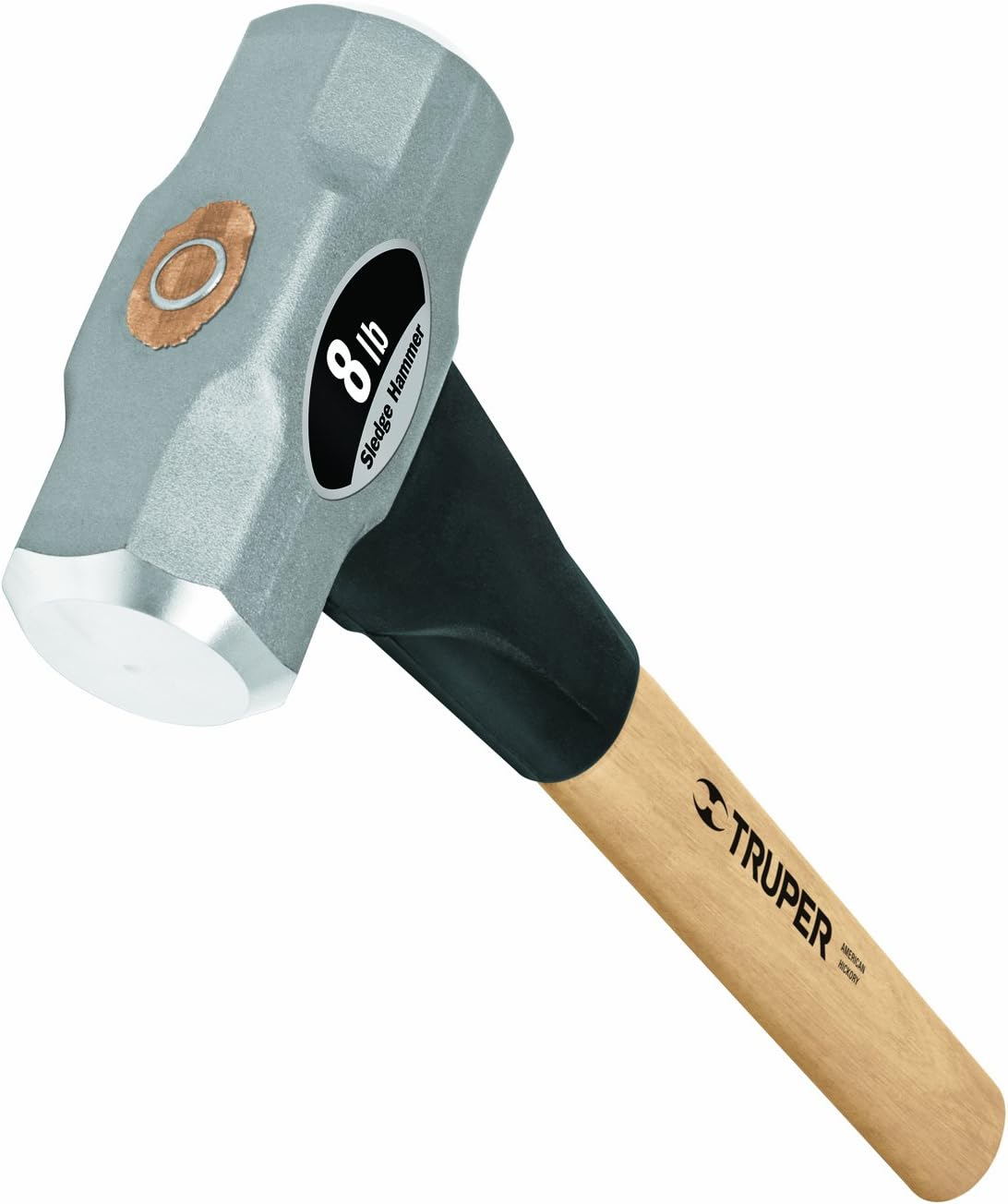 33187 8-Pound Sledge Hammer, Hickory Handle, 16-Inch