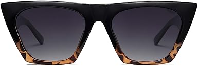 SOJOS Trendy Oversized Square Cateye Polarized Sunglasses Womens Big Frame Shades SJ2115