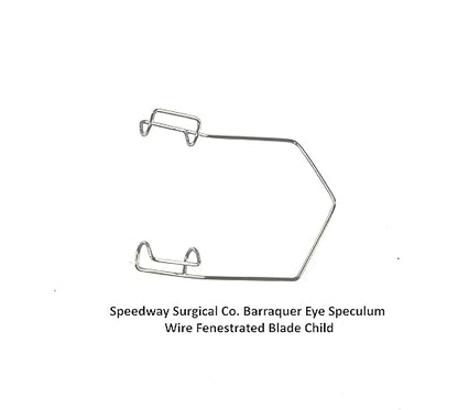 Barraquer Speculum I Stainless Steel (10, Wire Fenestrated Child 40 mm)