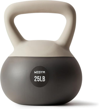 WeGym Soft Kettlebells with Cushioned Impact-Resistant Base and Anti-Slip, Wide-Grip Handle for Home Workouts, Weightlifting, and Full Body Strength Training