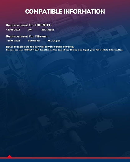 KAX Alternator 13900N for 2001-2002 Pathfinder; QX4 Compatible with 13900N,13900