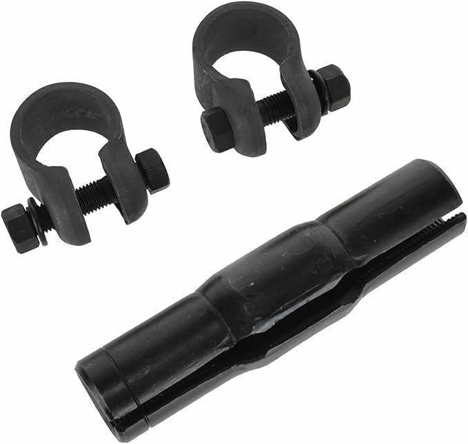 TRQ Front Tie Rod Adjusting Sleeve LH Left Driver Side Compatible with 2000-2005 Ford Excursion  1999-2007 Ford F250 Super Duty Truck  1999-2007 Ford F350 Super Duty Truck