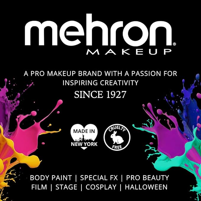 Mehron Makeup CreamBlend Stick | Face Paint, Body Paint, & Foundation Cream Makeup | Perfect for Halloween .75 oz (PURPLE)
