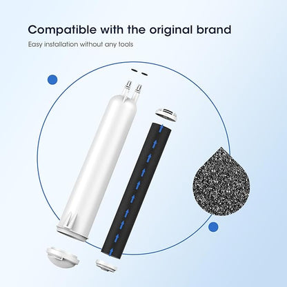 GLACIER FRESH Compatible with 4396841 Refrigerator Water Filter, EDR3RXD1, KAD3RXD1, WHR3RXD1, 4396841, 4396710, Filter 3, 46-9083,46-9030, 9030, 9083 Refrigerator Water Filter, 1 Pack
