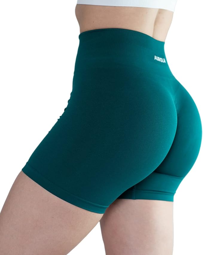 AUROLA Intensify Workout Shorts for Women Seamless Scrunch Short Gym Yoga Running Sport Active Exercise Fitness Shorts