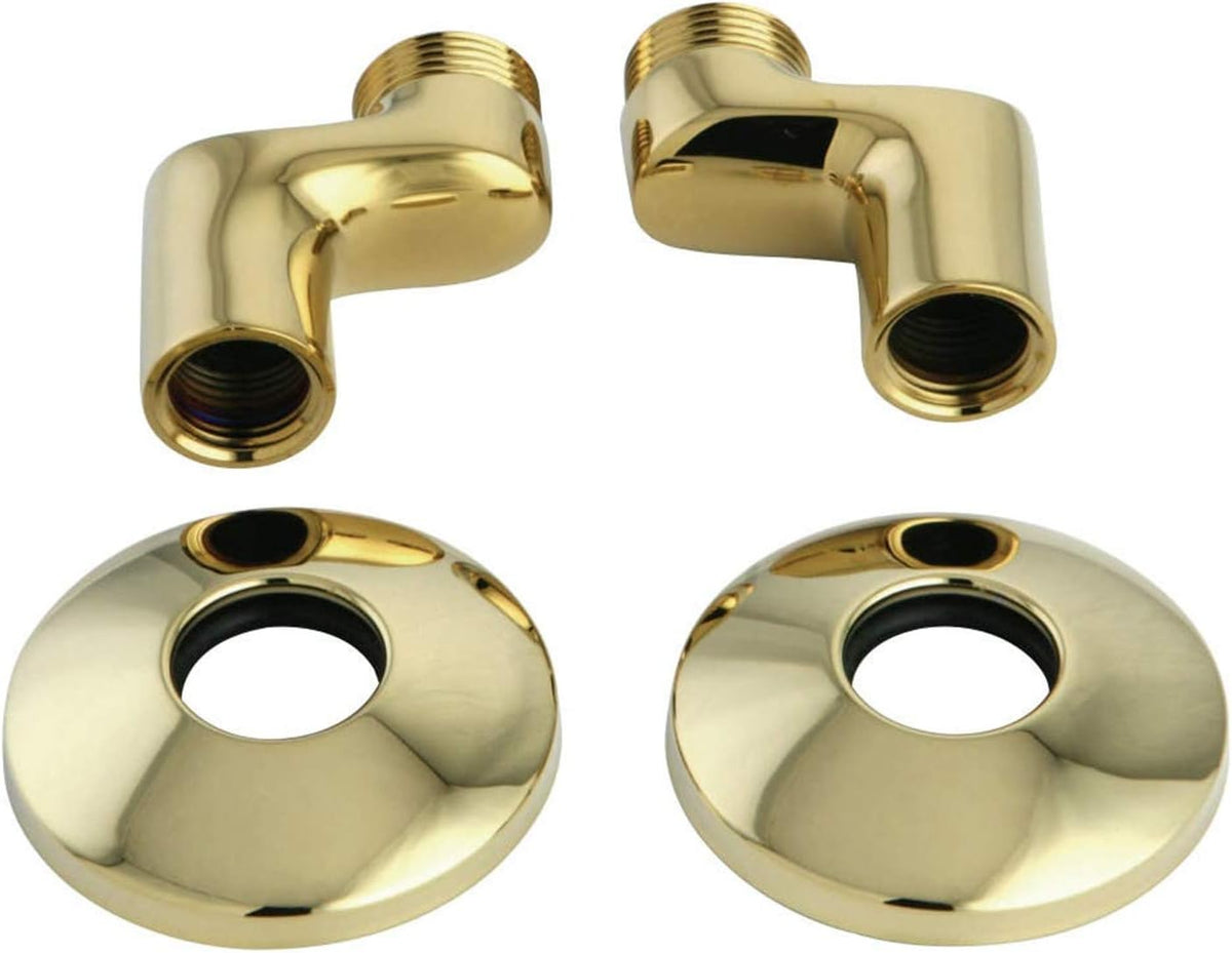 Kingston Brass KSEL213PB Swivel Elbow for Wall Mount Kitchen Faucet KS213PB, KS214PB & KS265PB, Polished Brass